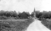 Vy mot Axbergs kyrka, ca 1925