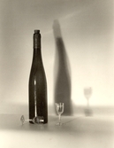 Vinflaska och glas, 1950-tal