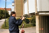 Reparation av balkong i Stjärnhusen, 1985-06-12