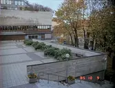 Krämartorget med trappan mot Bondegatan, 1985-10-09