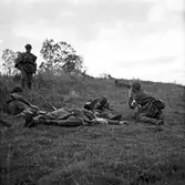 Sjukvårdare från Hälsinge Regemente, I 14, tillsammans med 