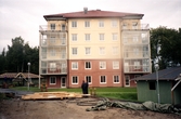 Byggnation av hyreshus i Lindhult, 1990-tal