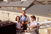ÖBO-personal på hustak, 1990