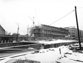 Byggnation av Rudbeckstunneln och Krämaren, februari 1961