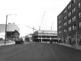 Lyftkranar över Krämaren under byggnation, 1961-10-05