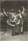 Rollporträtt av Greta Lundberg, Kaj Smith, Irma Calson och Jean Börlin i uppsättningen 
