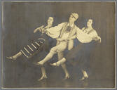Rollporträtt av Zita Fiord, Jean Börlin och Miarka Fiord i dansnumret 