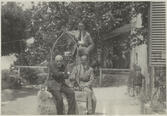 Luigi Pirandello, Alfredo Casella och Jean Börlin i Italien.