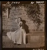 1708 N Mölnlycke väverier, mode; Stadshusträdgården, Stockholm; Mode för Mölnlycke