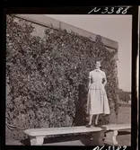 1708 N Mölnlycke väverier, mode; Stadshusträdgården, Stockholm; Mode för Mölnlycke