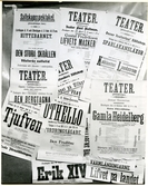 Västerås, Teatergatan.
Teaterannonser. C:a 1909.