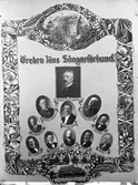 Montage av medlemmar ur Örebro läns sångareförbund, 1909