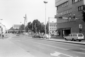 Trafik på Storgatan mot norr, 1970-tal