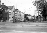 Järnvägsspår från CV vid Norra Grev Rosengatan, 1970-tal