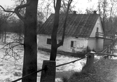 Översvämning vid Kvarnforsen i Järle i Ervalla, 1977