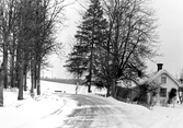 Vinterväglag vid Rosendal i Tysslinge, 1970-tal