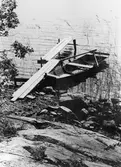 Eka vid brygga vid sjön Usken i Lindesberg, 1949
