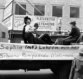 Sophia Loren och Silvana Pampanini, Tekniska Gymnasiets Kortege 1956