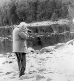 Erik Hedberg med kameran redo, 1990