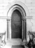 Portalen till sakristian i Nikolaikyrkan, ca 1930