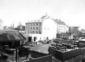Bilverkstad på Fredagatan-Slottgatan, ca 1940