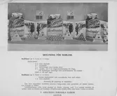 Skyltning för Nobless. Skyltfönster nr.1