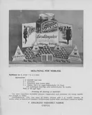 Skyltning för Nobless. Skyltfönster nr.2