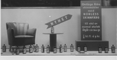 Reklammonter för Nobless skinnfärg. Lindbergs färghandel GEFLE augusti 1937.