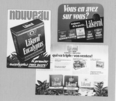 Reklam för Läkerol på franska.