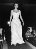 Siv Åberg på catwalken under Miss Europe-tävlingen 1964.