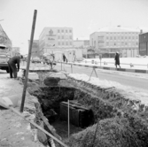 Västerås, Stora torget.
Torgbrunnen. 1960-talet.