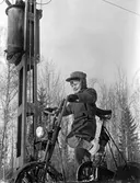 Benny Nytting på dressin, 1950-tal