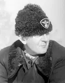 Porträtt av banvakt Pettersson, 1950-tal