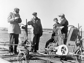 Banarbetare med dressiner, 1950-tal