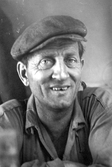Porträtt av banarbetare Kalle Karlsson, 1950-tal