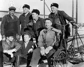 Banarbetare med dressin, 1950-tal