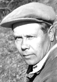 Banarbetare Birger Andersson med keps, 1950-tal