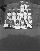 Skolkökselever, gruppporträtt.