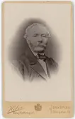 Porträtt på Per Ulrik Teodor von Gedda. Friherre, kapten. Född 14 november år 1806. Död 12 juli år 1885.