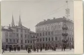 Kabinettsfotografi - Stor Torget, kvarteret Rådhuset, Uppsala