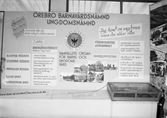 Örebro barnavårdsnämnds ungdomsnämnds utställning om verksamhet, 1950