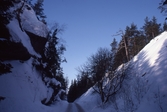 Snö över Stigmanspasset i Tivedens Nationalpark, 1986