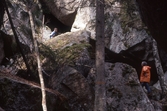 Entrén till Vitsandsgrottorna i Tivedens Nationalpark, 1984