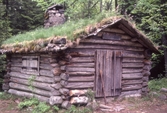 Blockhus i Ösjönäs i Tivedens Nationalpark, 1988