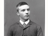 Mansporträtt av Wilhelm Ranch som 18-åring, bror till Mathilda Ranch.
