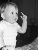 Porträttbild av bebis