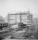 AB Herman Stenberg, taklagsdagen bygget Virkesvägen