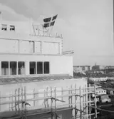 AB Herman Stenberg, taklagsdagen bygget Virkesvägen