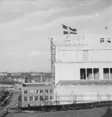 AB Herman Stenberg, taklagsdagen bygget Virkesvägen