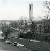 Västerås.
Utsikt från slottet över Fiskartorget mot Stadshuset.